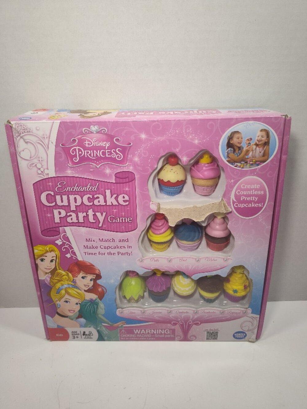 Disney Princess Enchanted Cupcake Party Game Wonder Forge Complete Repackaged